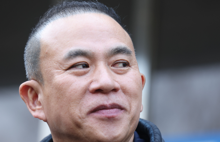 정치자금법 위반 혐의로 기소된 정치 브로커 명태균 씨. 연합뉴스