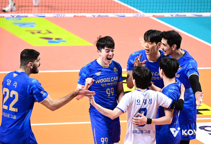 우리카드 승리. 한국배구연맹