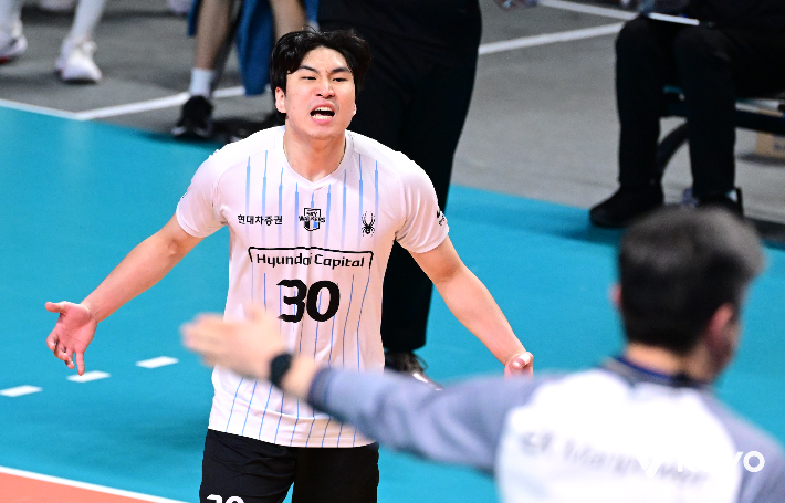 현대캐피탈 신호진. 한국배구연맹