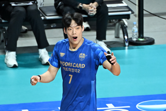 우리카드 이상현. 한국배구연맹