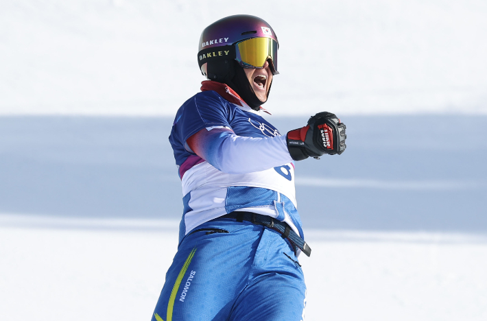 환호하는 김상겸. 연합뉴스