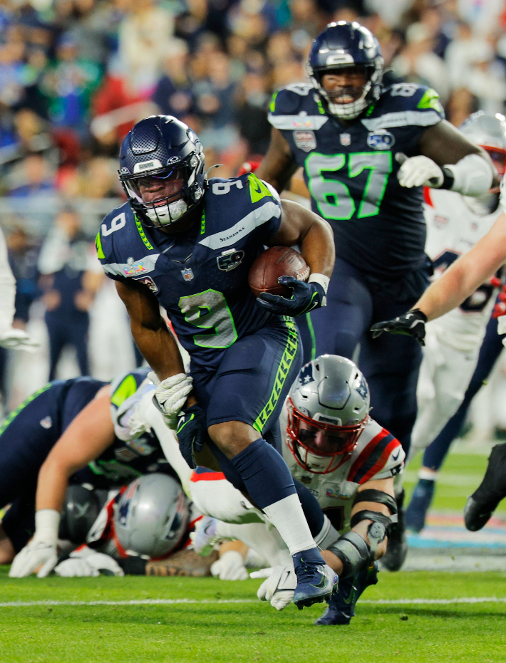 슈퍼볼 MVP 케네스 워커 3세의 질주. 연합뉴스