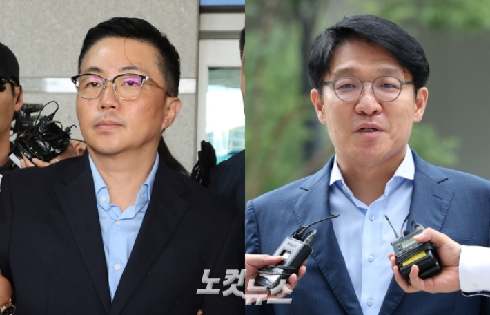 김건희씨의 '집사'로 지목된 김예성씨, 김상민 전 검사. 박종민·류영주 기자