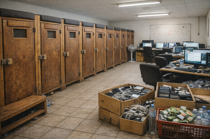 오선호씨가 묘사한 사무실 내부 모습을 바탕으로 AI가 구현한 이미지. AI 생성 이미지