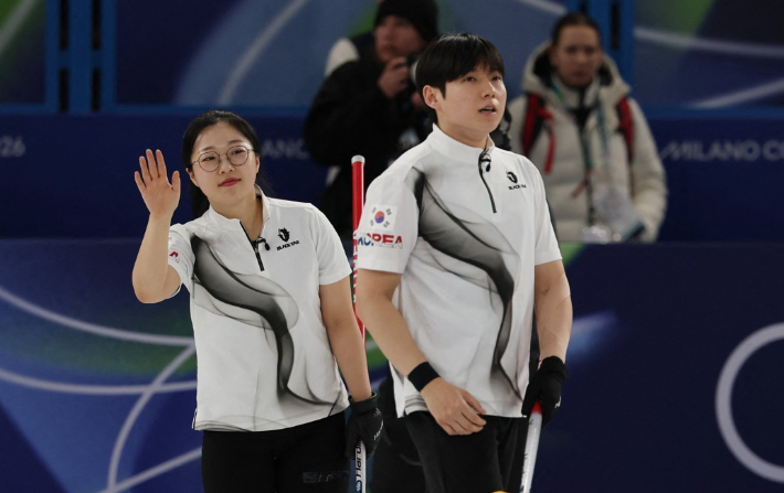 컬링 믹스더블 김선영-정영석. 연합뉴스