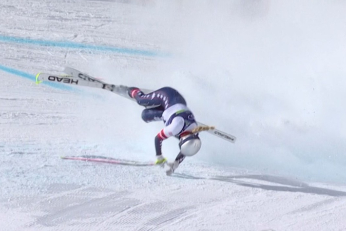 린지 본이 넘어지는 순간. 연합뉴스