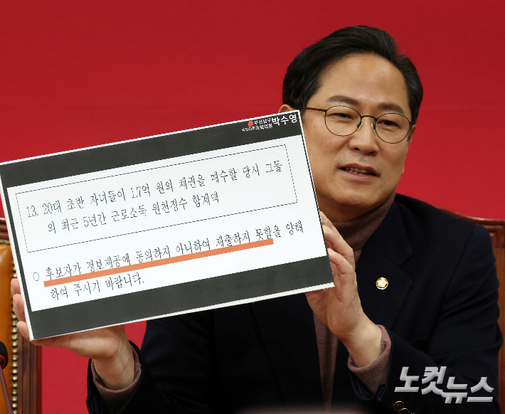 국회 재정경제기획위원회 국민의힘 간사인 박수영 의원이 지역구 현역 구청장인 오은택 부산 남구청장과 기류가 묘하다는 이야기가 지역 정가에 퍼져 있다. 윤창원 기자