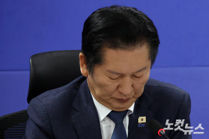 더불어민주당 정청래 대표. 윤창원 기자