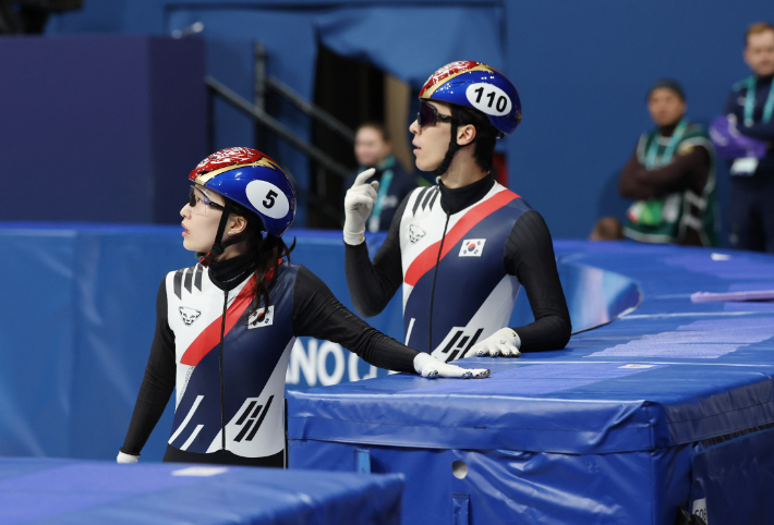 최민정과 황대헌. 연합뉴스