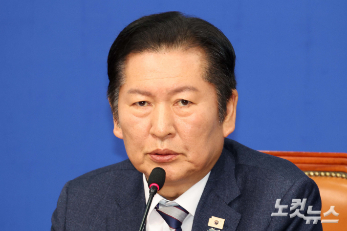 더불어민주당 정청래 대표. 박종민 기자