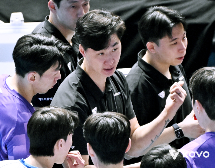 박철우 우리카드 감독대행. 한국배구연맹