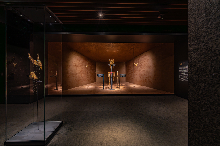 신라 금관 특별전 전시 모습. 경주박물관 제공