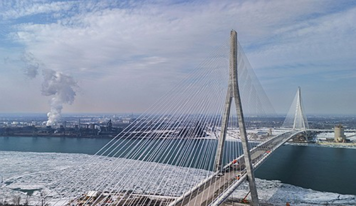 건설 중인 고디 하우 국제대교. 연합뉴스