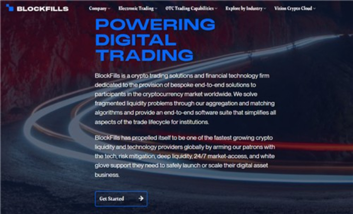 블록필스 회사 웹사이트 캡처