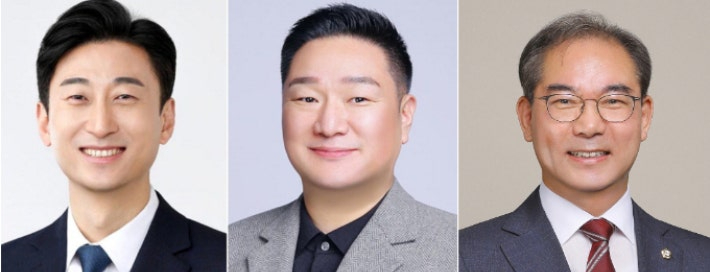 부산 사상구를 대상으로 실시한 부산CBS 여론조사에서 사상구청장 가상대결 결과, 서태경(사진 왼쪽) 38.1%·이대훈(중간) 24.7%·조병길(오른쪽) 13.2%를 기록했다.