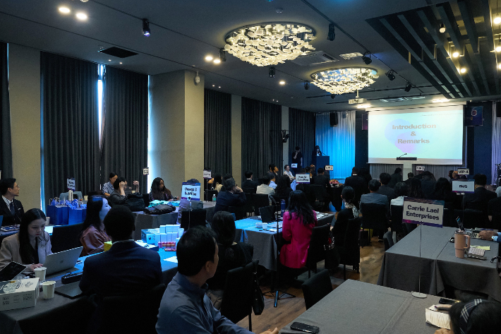 지난해 개최한 천안시-프린스조지스카운티 B2B상담회. 천안시 제공