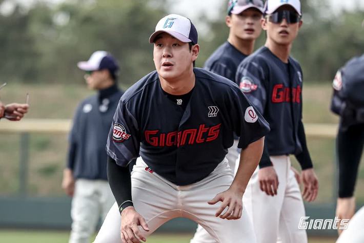 올해 대만 전지 훈련을 소화하고 있는 롯데 내야수 나승엽. 롯데 자이언츠