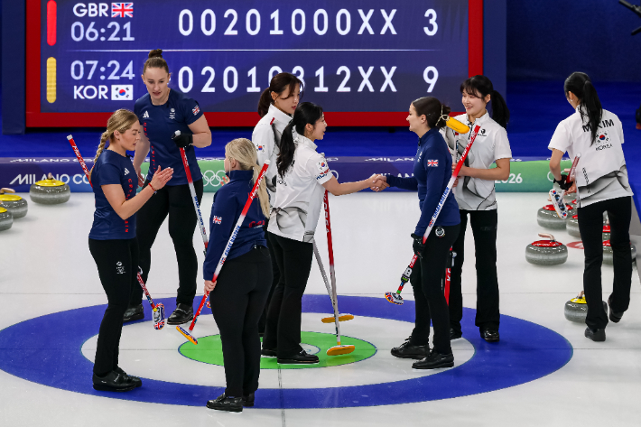 컬링 여자부 한국과 영국전. 연합뉴스