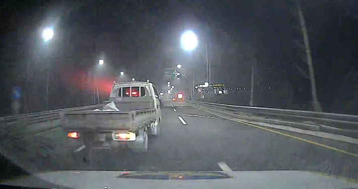 도주 차량을 추적하는 모습. 대전경찰청 제공