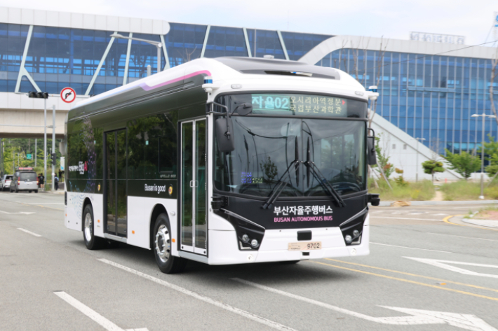 지율주행버스. 부산시 제공 