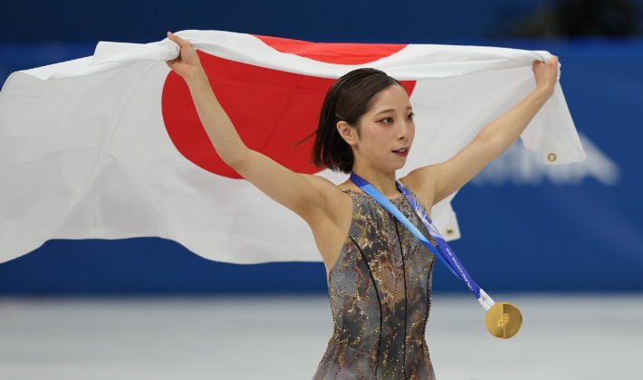 피겨 스케이팅 페어 종목에서 금메달을 거머쥔 미우라 리쿠. 연합뉴스