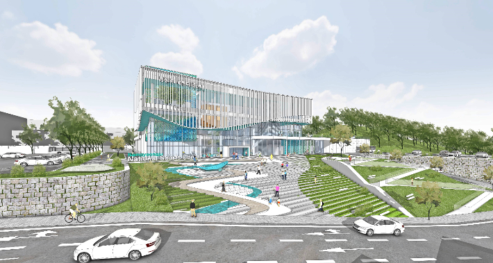 남경주국민체육센터 설계공모 당선작. 경주시 제공