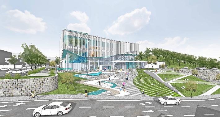 남경주국민체육센터 설계공모 당선작. 경주시 제공