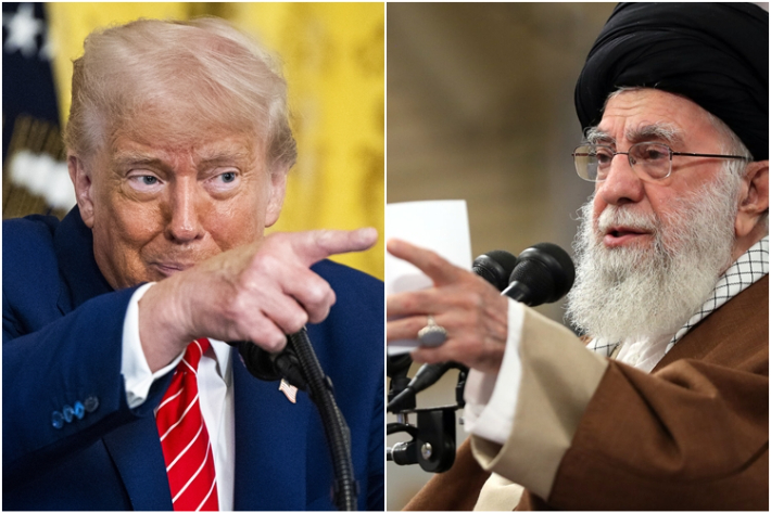 트럼프 미국 대통령(왼쪽)-알리 하메네이 이란 최고지도자. 연합뉴스