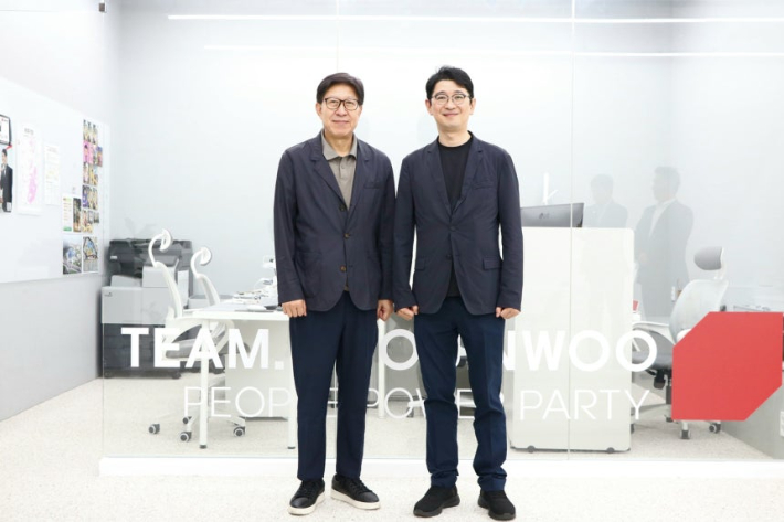 박형준(왼쪽) 부산시장과 주진우 국회의원. 국민의힘 제공