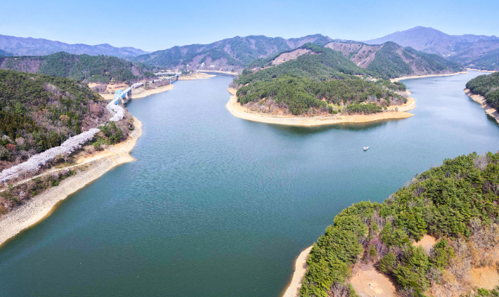 주암호 전경. 보성군 제공