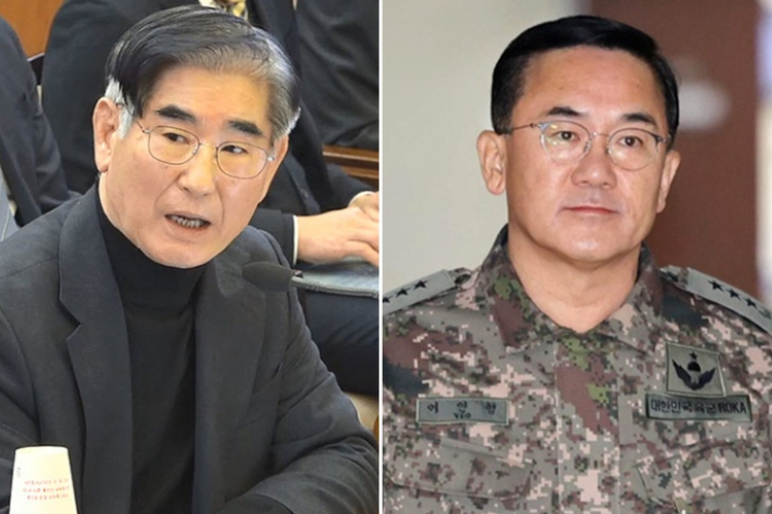 김용현 전 국방부 장관·여인형 전 국군방첩사령관. 연합뉴스 
