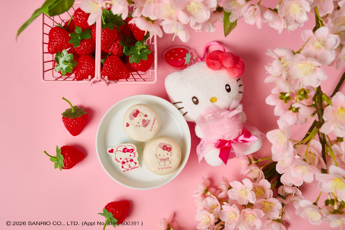 서울 송파구 롯데호텔 월드가 산리오의 인기 캐릭터 '헬로키티'와 협업해 프리미엄 딸기 디저트를 즐길 수 있는 '딸기 베이커리' 콘셉트 프로모션을 선보인다. 롯데호텔 월드 제공