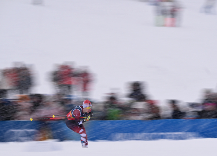 노르딕복합 경기 장면. 연합뉴스