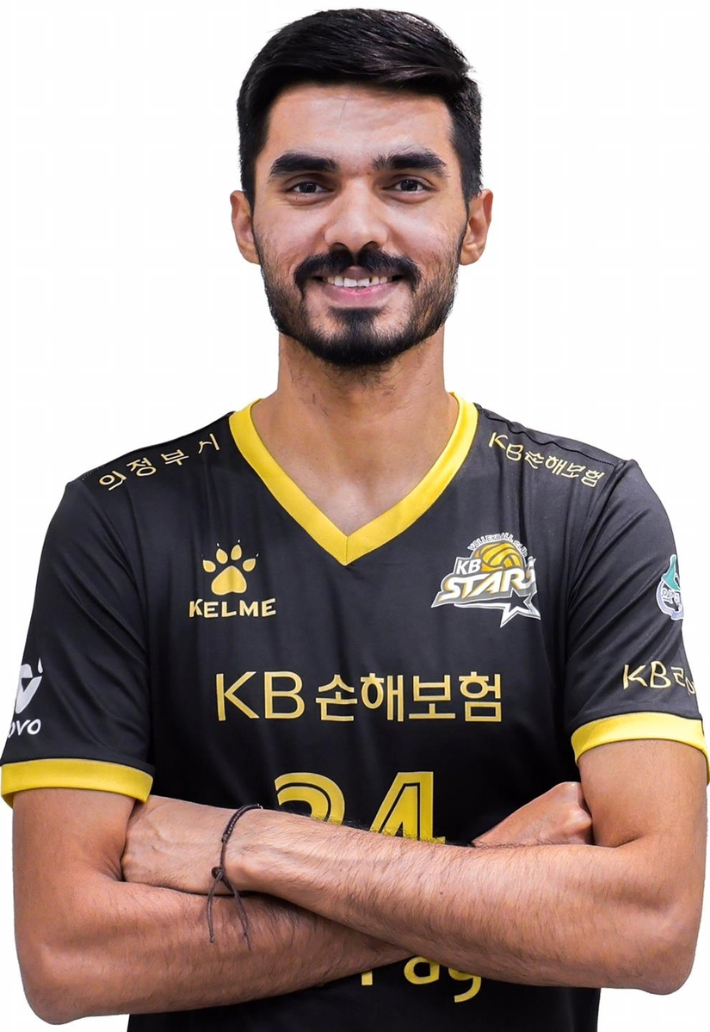 '인도 특급' 아밋, 행정 절차 마치고 KB손보 공식 합류…24일 데뷔전 유력