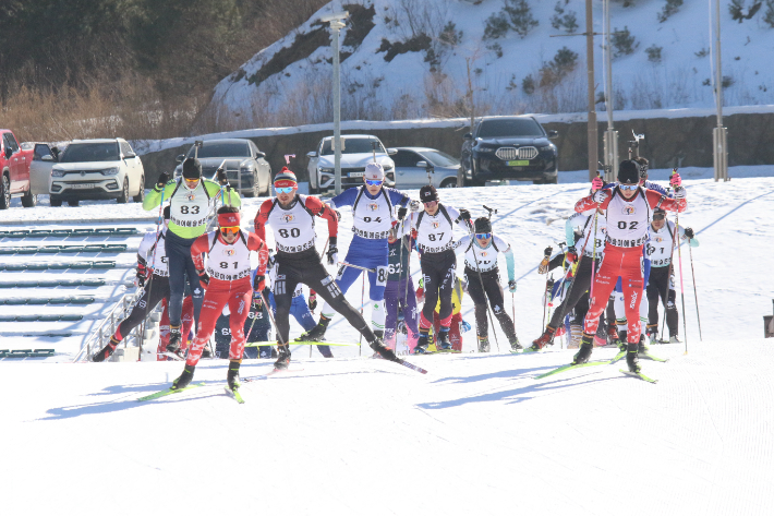지난해 전국동계체전의 바이애슬론 경기 장면. 전북체육회 제공