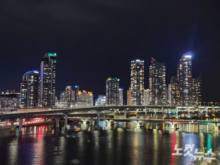 부산 해운대 마린시티. 박상희 기자