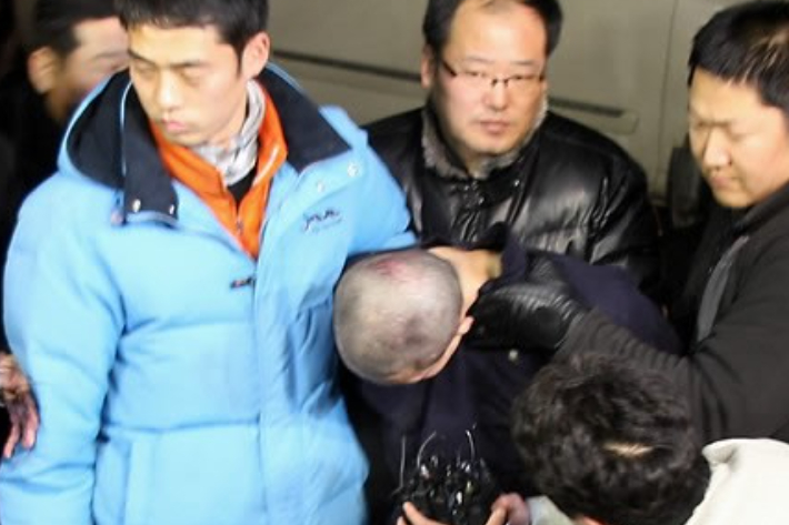  2012년 12월 성폭행 혐의로 조사받다 도주한 지 닷새 만에 검거된 노영대(46). 연합뉴스