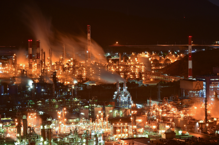여수산단 야경. 여수시 제공