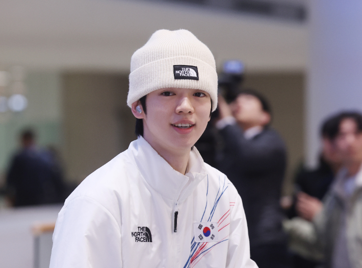 귀국한 차준환. 연합뉴스