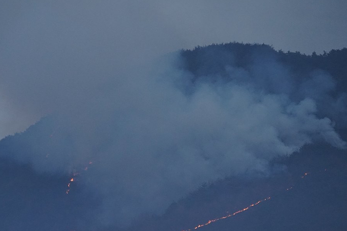 밀양 산불. 산림청 제공