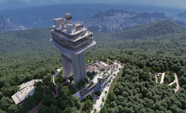 황령산 전망대 조감도. 대원플러스그룹 제공 