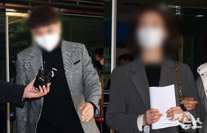 방송인 박수홍 씨의 큰 형 박모 씨(왼쪽)와 형수 이 모씨. 황진환 기자