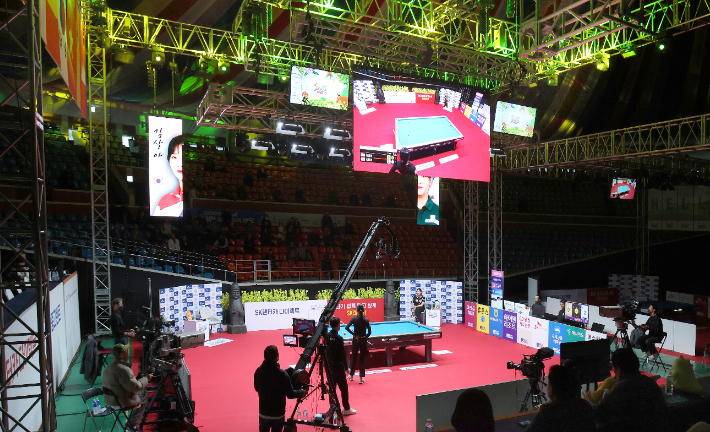 제주도 한라체육관 경기장 전경. PBA 