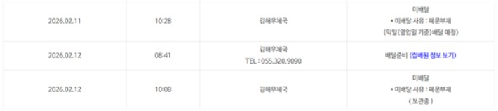 내용증명 송달현황 자료 캡쳐 사진 SNT홀딩스 제공