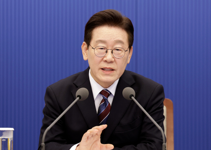 발언하는 이재명 대통령. 연합뉴스