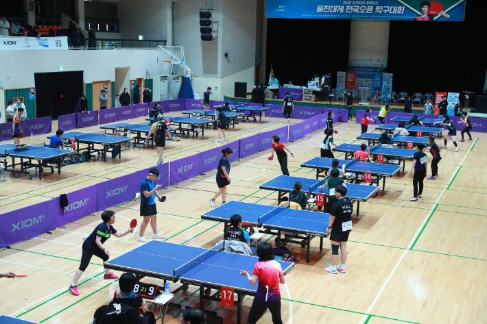 지난해 열린 현정화 탁구대회. 울진군 제공