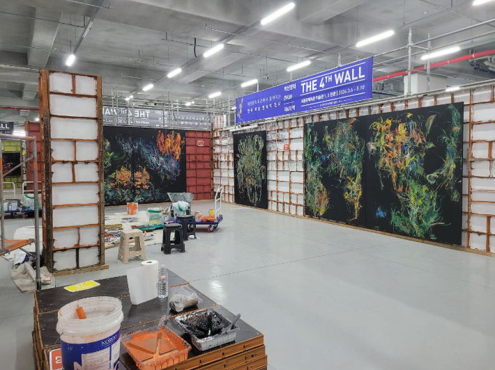 안동에 위치한 리허설 전시장 내부 사진. 박신양씨 제공