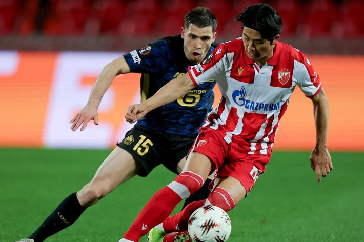 드리블하는 설영우. 연합뉴스