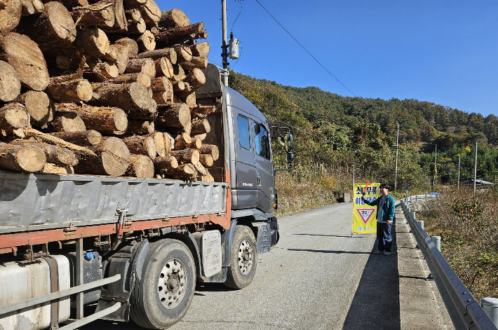 소나무재선충병 인위적 확산 차단-이동 단속. 전라남도 제공