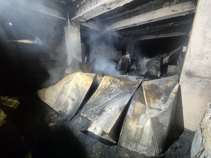 충남 당진 주택 화재 모습. 당진소방서 제공